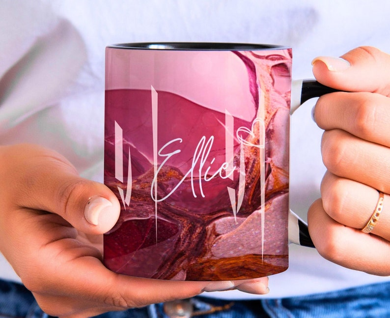 Red Marble Mug
