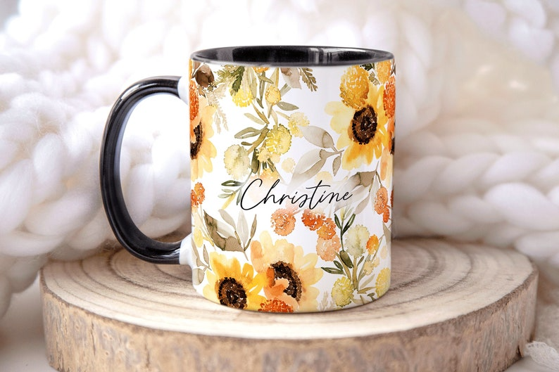 SUNFLOWERS Design Mug
