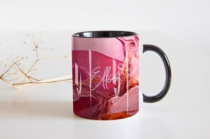 Red Marble Mug